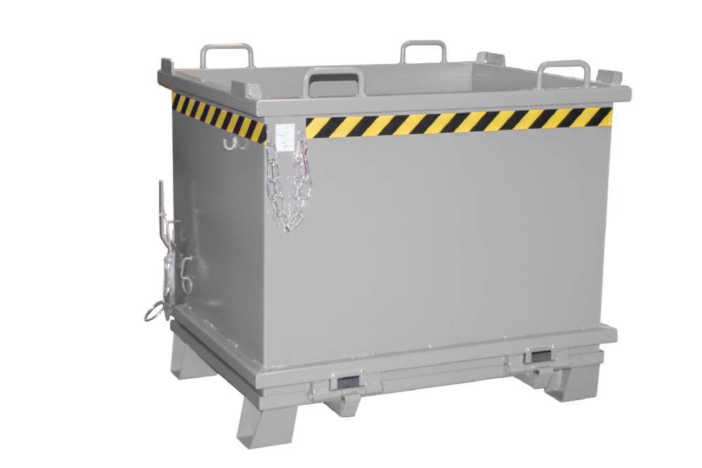 Produktbild Bauer Klappbodenbehälter SB 1000 lackiert in der Farbe Mausgrau bild 2