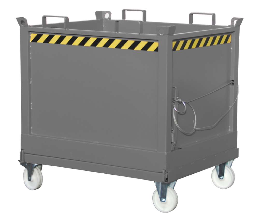 Produktbild Bauer Klappbodenbehälter FB 1000 lackiert in der Farbe Mausgrau bild 3