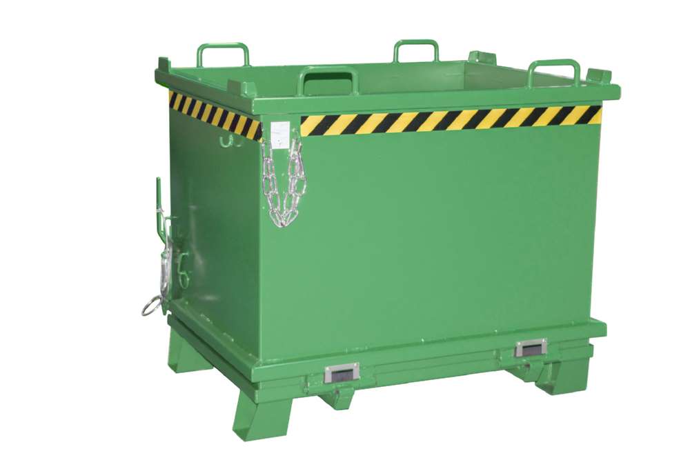 Produktbild Bauer Klappbodenbehälter SB 1000 lackiert in der Farbe Resedagrün bild 2