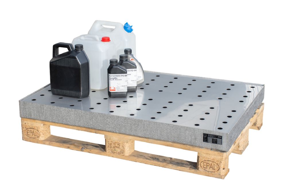 Produktbild Bauer Südlohn Kleingebindewanne für Paletten KGW-P 3/M V4A Edelstahl Breite 1200 mm bild 4