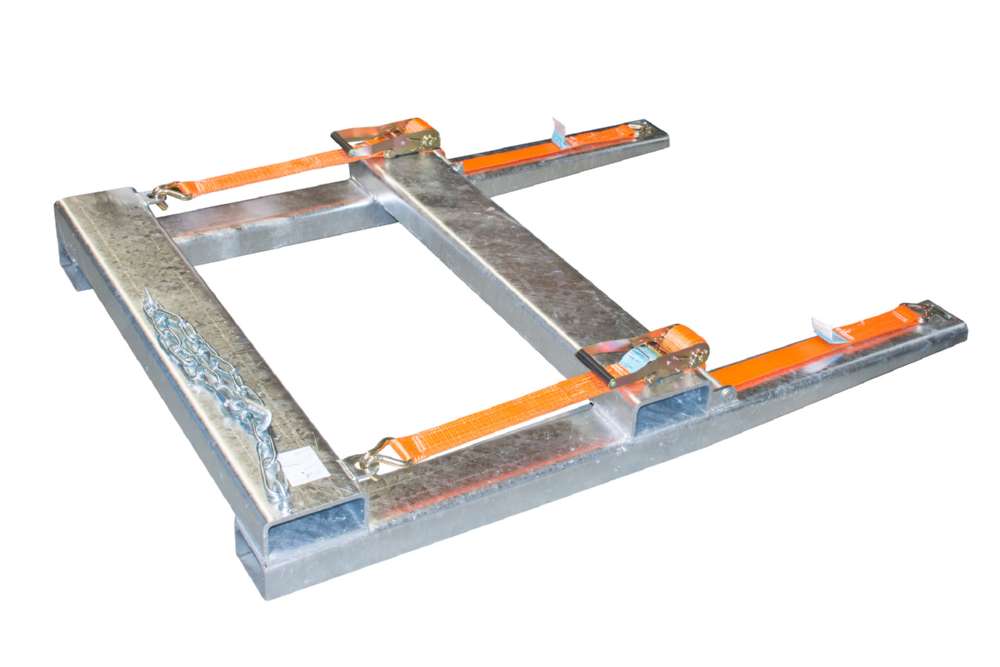 Produktbild Bauer Langgutseitenlader LSL feuerverzinkt mit 2 Spanngurte