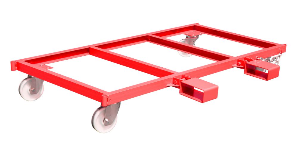 Produktbild Bauer Langgutseitenwagen LSW 1,3 lackiert in der Farbe Feuerrot