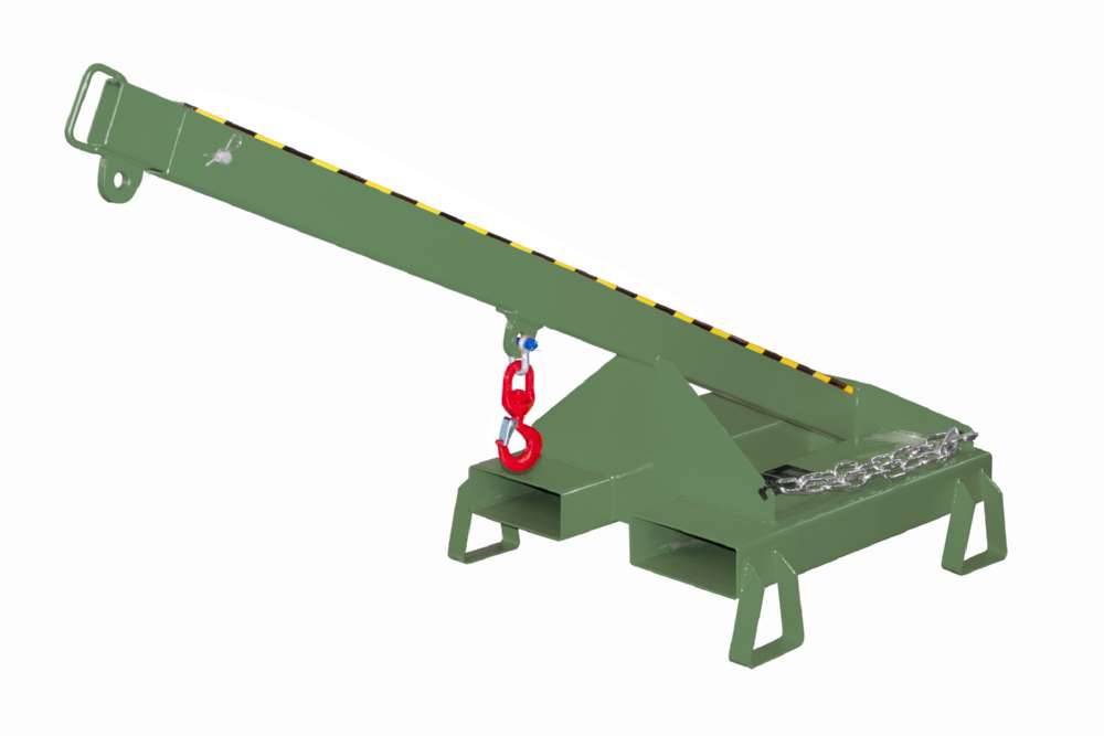 Produktbild Bauer Lastarm LAT 25-1,0 lackiert resedagrün mit 1 Wirbellasthaken