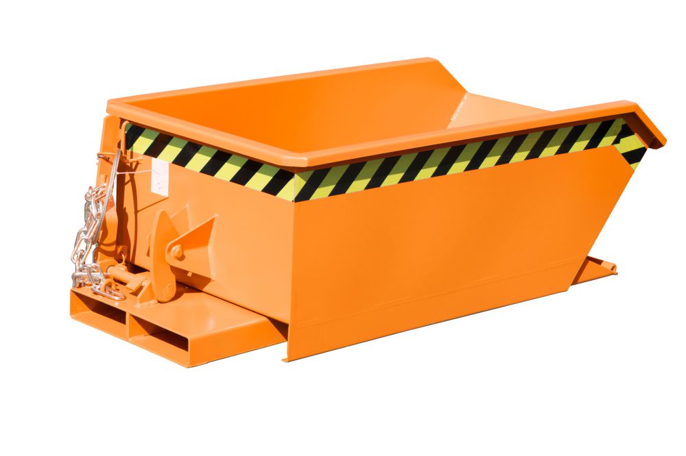 Produktbild Bauer Mini Kippbehälter lackiert in der Farbe Gelborange MGU 230