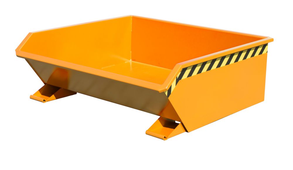 Produktbild Bauer Mini Kippbehälter lackiert in der Farbe Gelborange MGU 460