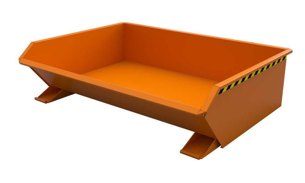 Produktbild Bauer Mini Kippbehälter lackiert in der Farbe Gelborange MGU 610 bild 2