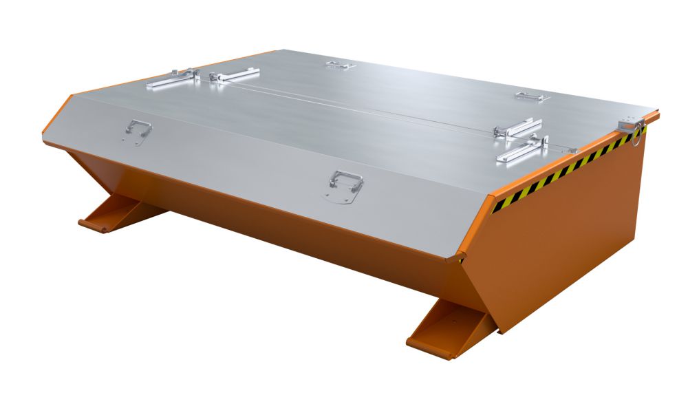 Produktbild Bauer Mini Kippbehälter lackiert in der Farbe Gelborange MGU 610 bild 3