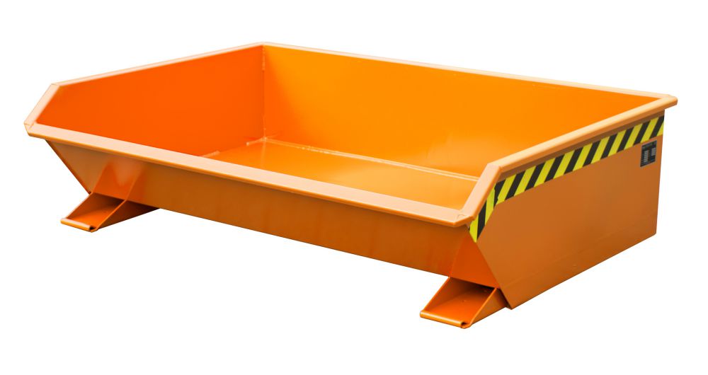 Produktbild Bauer Mini Kippbehälter lackiert in der Farbe Gelborange MGU 610