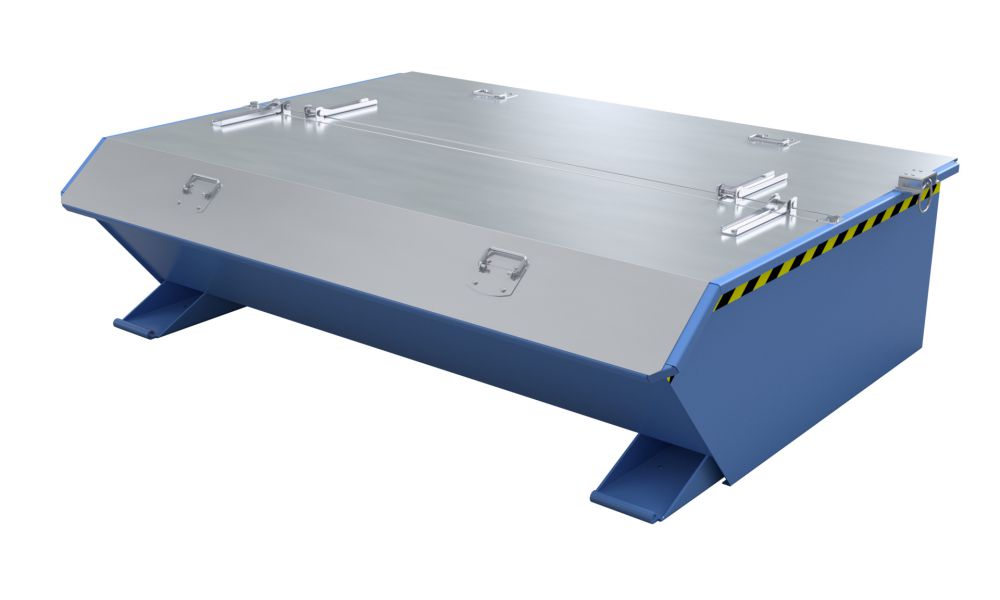 Produktbild Bauer Mini Kippbehälter lackiert in der Farbe Lichtblau MGU 610 bild 2