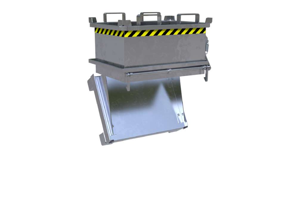 Produktbild Bauer Mini-Klappbodenbehälter MSB 150 feuerverzinkt bild 4