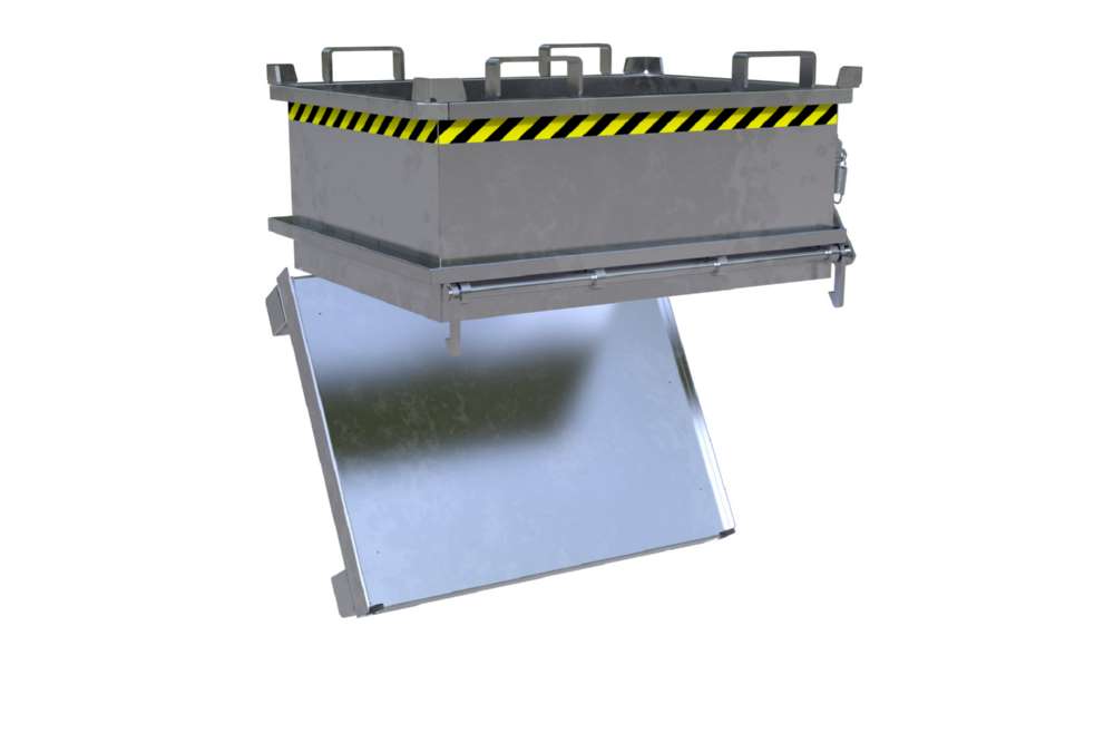 Produktbild Bauer Mini-Klappbodenbehälter MSB 250 feuerverzinkt bild 2