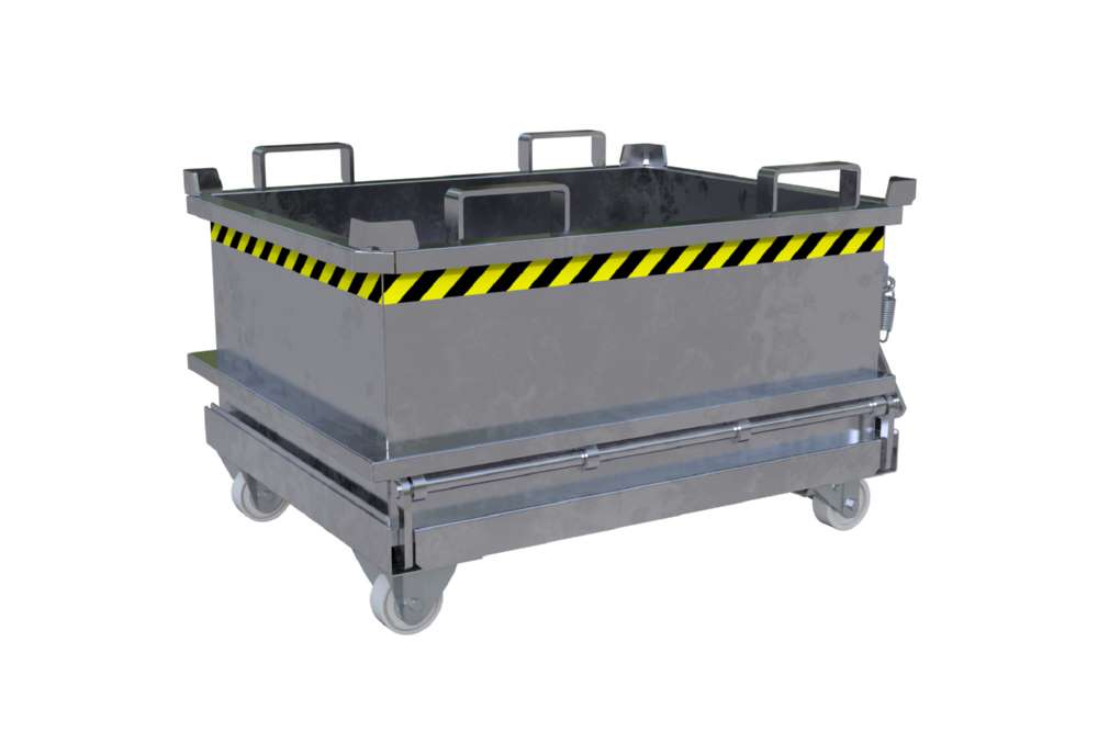 Produktbild Bauer Mini-Klappbodenbehälter MSB 250 feuerverzinkt bild 3