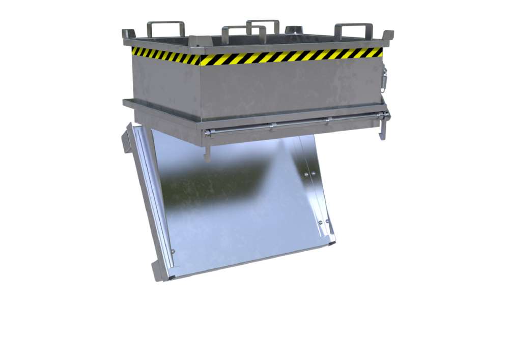 Produktbild Bauer Mini-Klappbodenbehälter MSB 250 feuerverzinkt bild 4