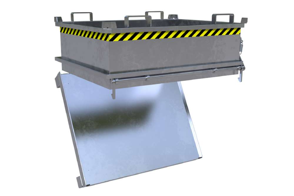 Produktbild Bauer Mini-Klappbodenbehälter MSB 400 feuerverzinkt bild 2