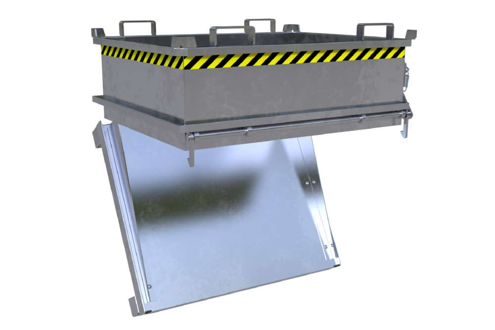 Produktbild Bauer Mini-Klappbodenbehälter MSB 400 feuerverzinkt bild 4