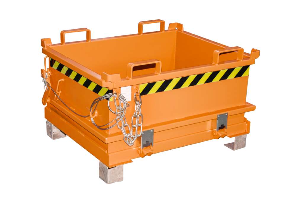 Produktbild Bauer Mini-Klappbodenbehälter MSB 250 lackiert in der Farbe Gelborange bild 7