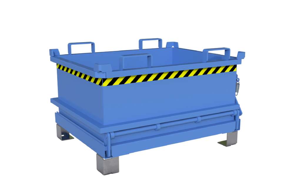 Produktbild Bauer Mini-Klappbodenbehälter MSB 250 lackiert in der Farbe Lichtblau