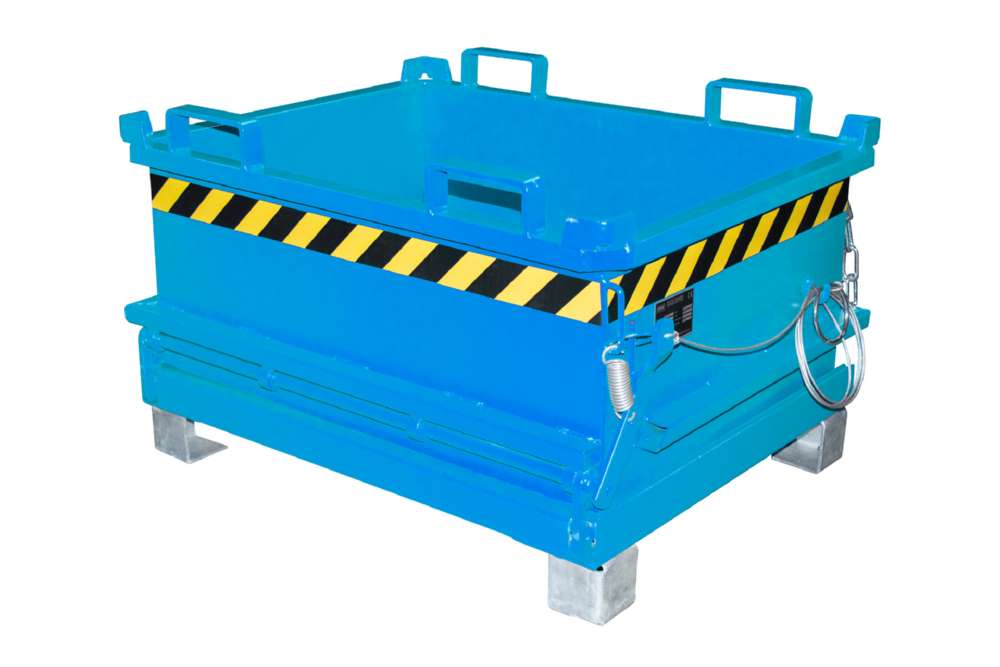 Produktbild Bauer Mini-Klappbodenbehälter MSB 250 lackiert in der Farbe Lichtblau bild 5