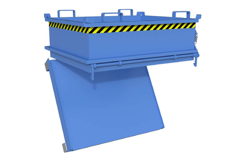 Produktbild Bauer Mini-Klappbodenbehälter MSB 400 lackiert in der Farbe Lichtblau bild 2