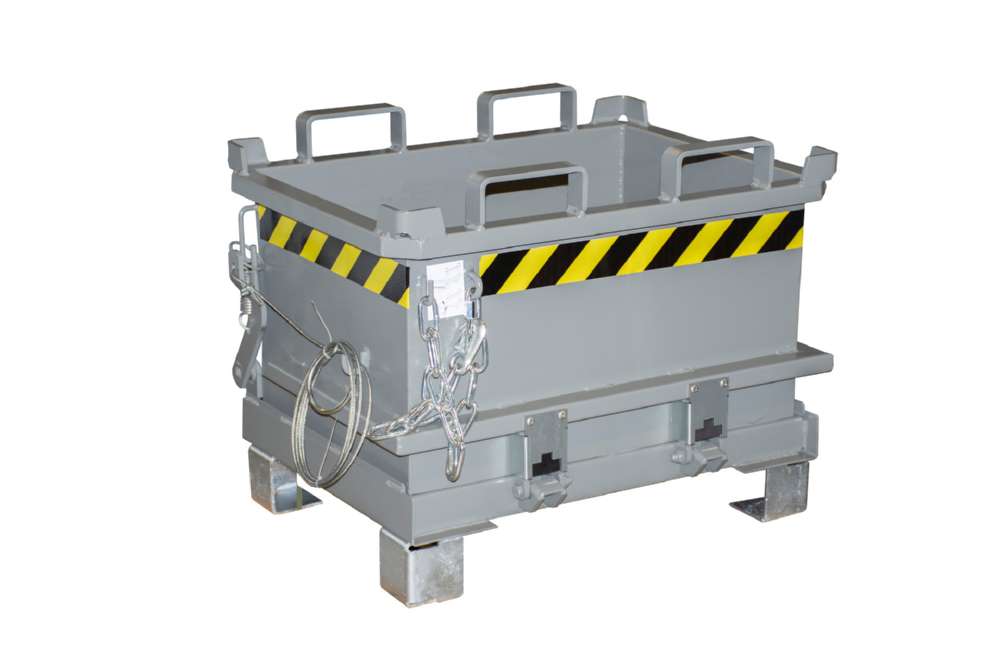 Produktbild Bauer Mini-Klappbodenbehälter MSB 150 lackiert in der Farbe Mausgrau bild 5