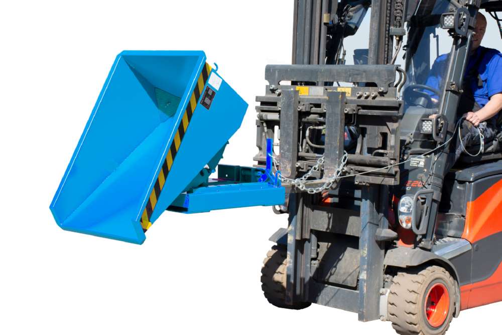 Produktbild Bauer Mini-Spänebehälter mit Abrollmechanismus EXPO-E 150 lackiert lichtblau bild 3