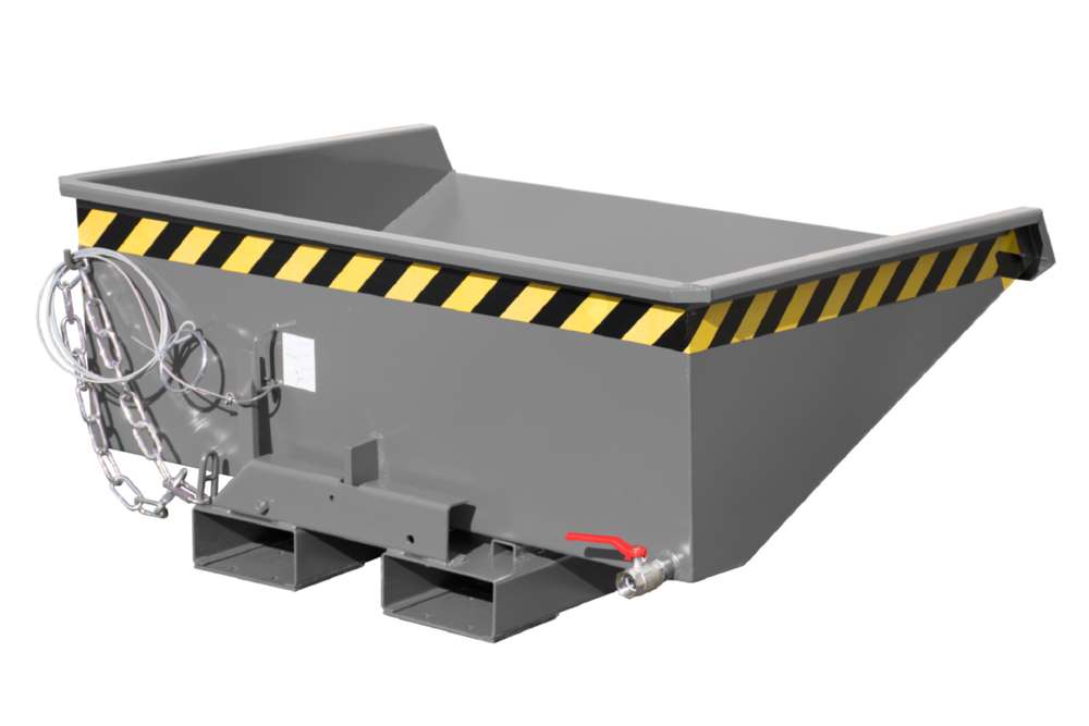 Produktbild Bauer Mini-Spänebehälter EXPO-E 275 lackiert mausgrau 1210 x 960 x 540 mm