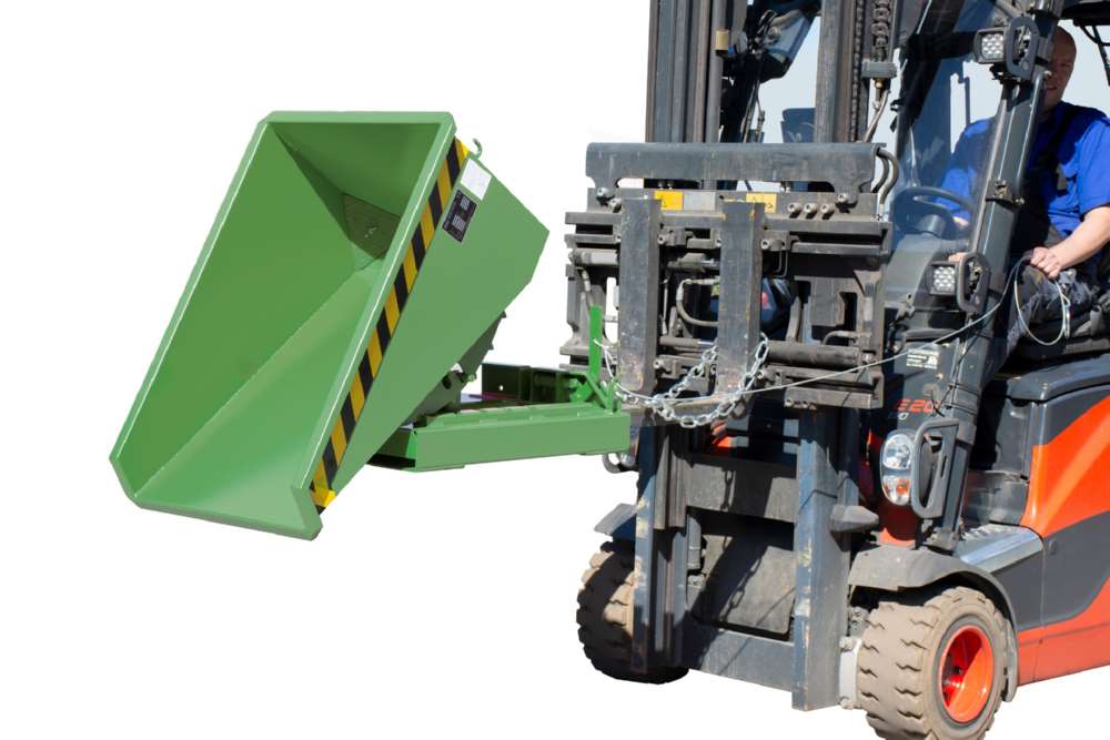 Produktbild Bauer Mini-Spänebehälter EXPO-E 150 lackiert resedagrün 640 x 960 x 540 mm bild 3