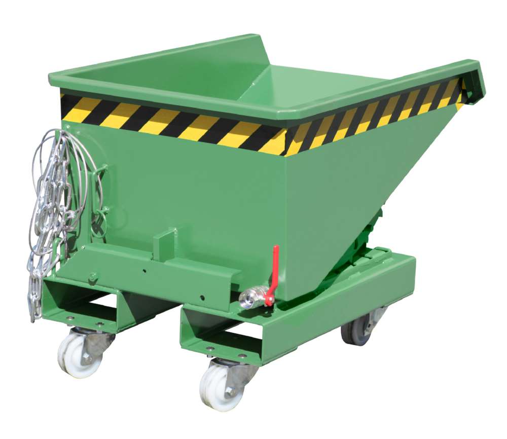 Produktbild Bauer Mini-Spänebehälter EXPO-E 150 lackiert resedagrün 640 x 960 x 540 mm bild 4