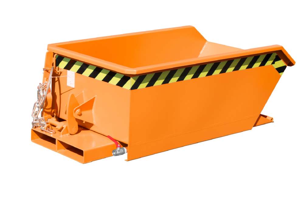 Produktbild Bauer Mini-Spänebehälter SMGU 230 lackiert gelborange 680 x 1385 x 450 mm