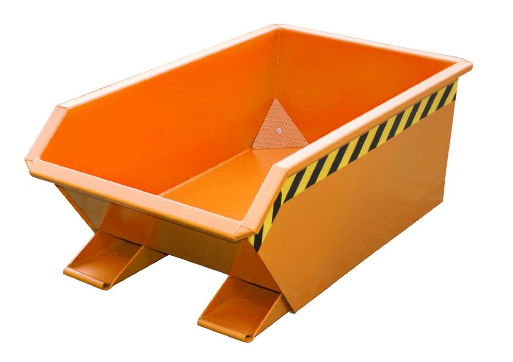 Produktbild Bauer Mini-Spänebehälter SMGU 230 lackiert gelborange 680 x 1385 x 450 mm bild 2