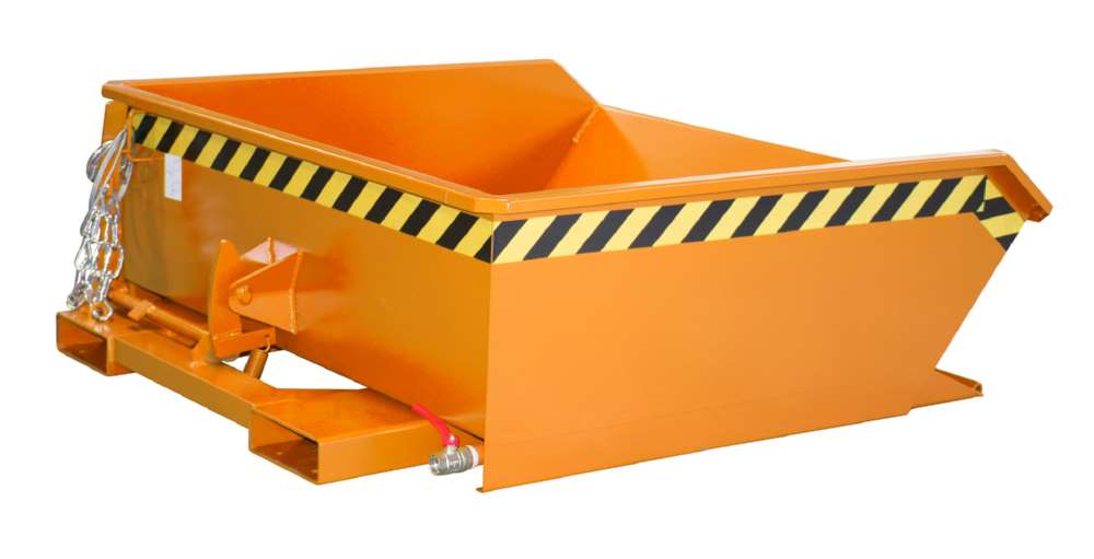 Produktbild Bauer Mini-Spänebehälter SMGU 460 lackiert gelborange 1280 x 1385 x 450 mm