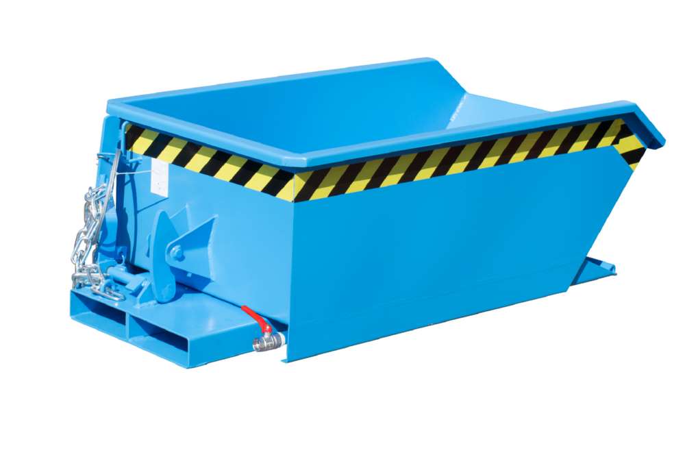 Produktbild Bauer Mini-Spänebehälter SMGU 230 lackiert lichtblau 680 x 1385 x 450 mm bild 2