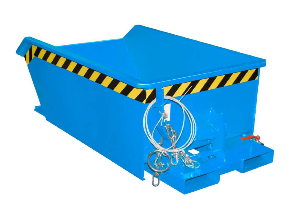 Produktbild Bauer Mini-Spänebehälter SMGU 270 lackiert lichtblau 780 x 1385 x 450 mm