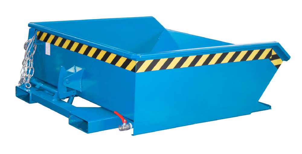 Produktbild Bauer Mini-Spänebehälter SMGU 460 lackiert lichtblau 1280 x 1385 x 450 mm