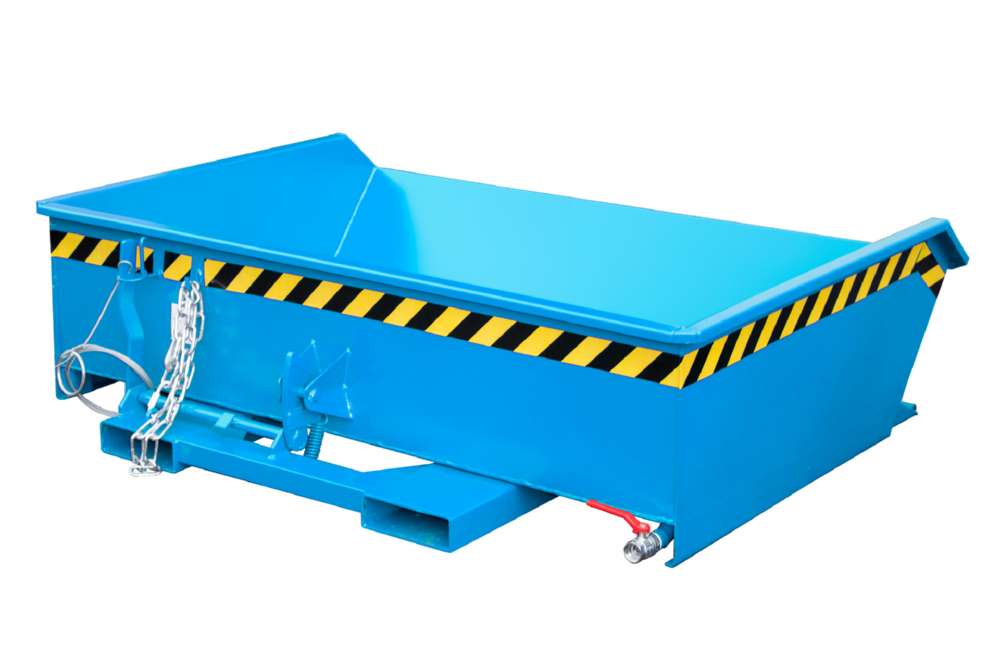 Produktbild Bauer Mini-Spänebehälter SMGU 610 lackiert lichtblau 1680 x 1385 x 450 mm