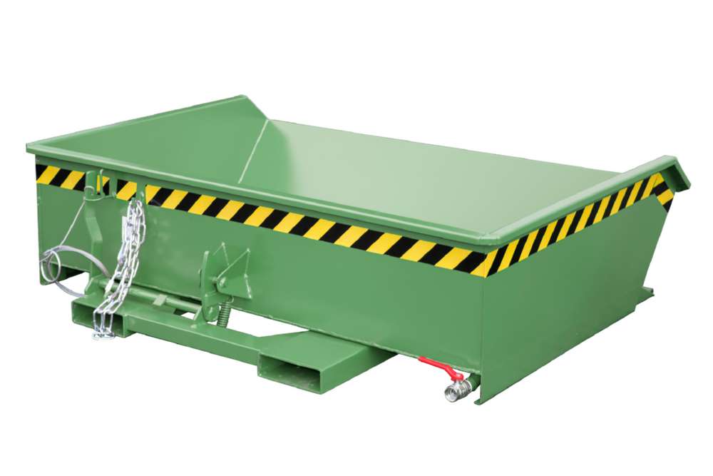 Produktbild Bauer Mini-Spänebehälter SMGU 610 lackiert resedagrün 1680 x 1385 x 450 mm