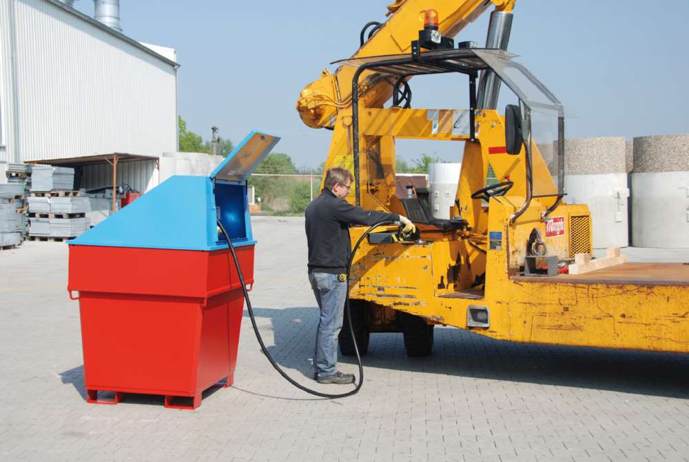 Produktbild Bauer MobiCont MD 800 lackiert in feuerrot 800 Liter bild 2