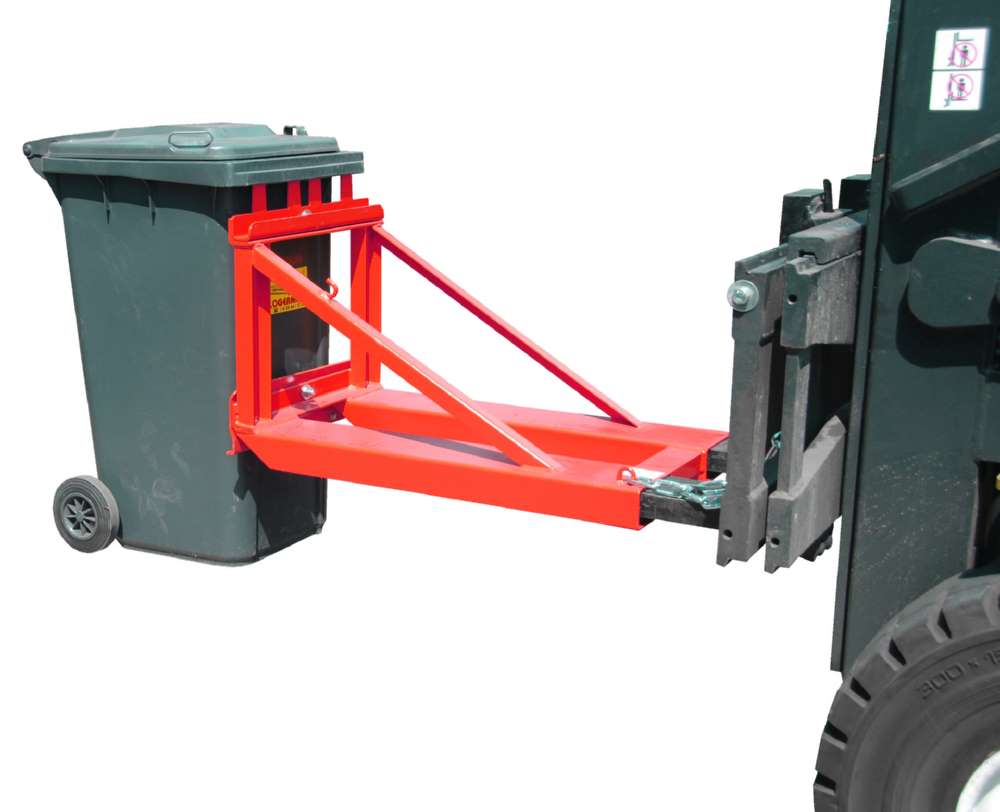 Produktbild Bauer Mülltonnen-Heber MH-I lackiert feuerrot bild 3
