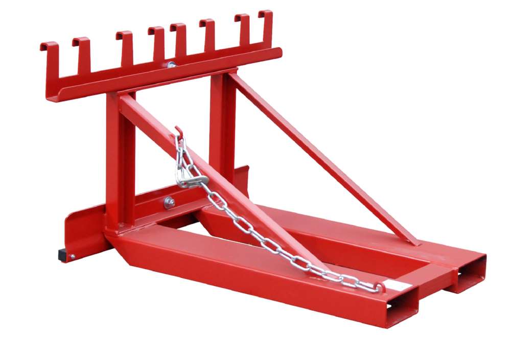 Produktbild Bauer Mülltonnen-Heber MH-II lackiert feuerrot RAL 3000