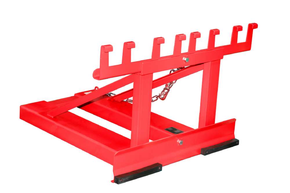 Produktbild Bauer Mülltonnen-Heber MH-II lackiert feuerrot RAL 3000 bild 2