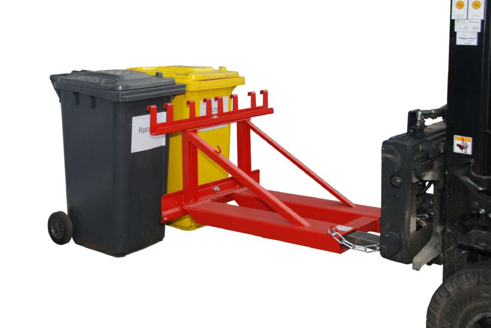 Produktbild Bauer Mülltonnen-Heber MH-II lackiert feuerrot RAL 3000 bild 3