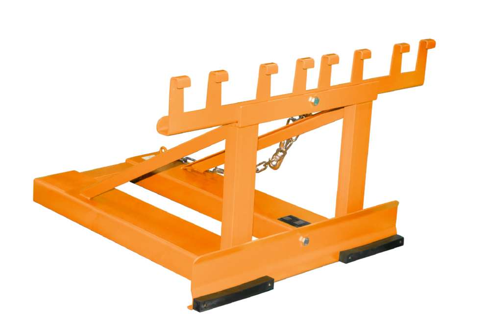 Produktbild Bauer Mülltonnen-Heber MH-II lackiert gelborange RAL 2000 bild 2