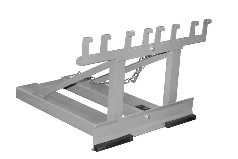 Produktbild Bauer Mülltonnen-Heber MH-II lackiert mausgrau RAL 7005 bild 2