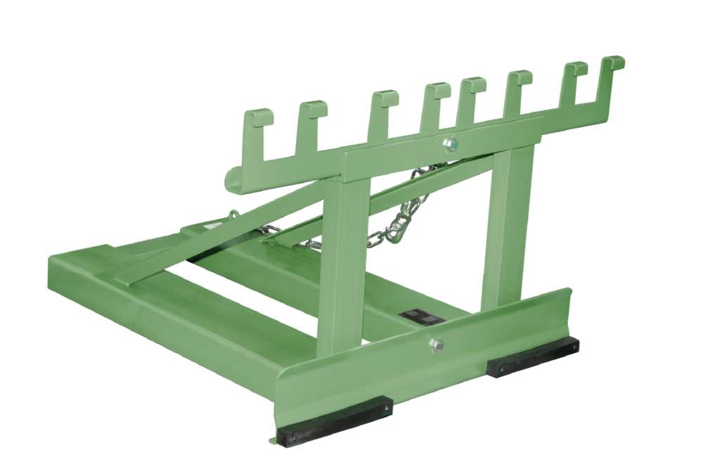 Produktbild Bauer Mülltonnen-Heber MH-II lackiert resedagrün RAL 6011 bild 2