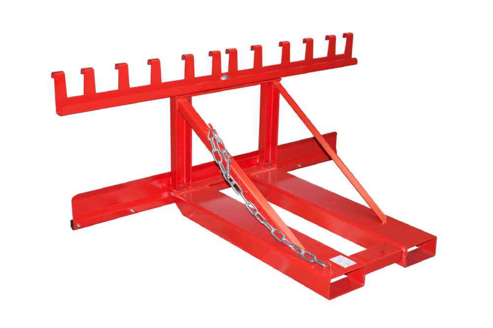 Produktbild Bauer Mülltonnen-Heber MH-III lackiert feuerrot Breite 1595 mm