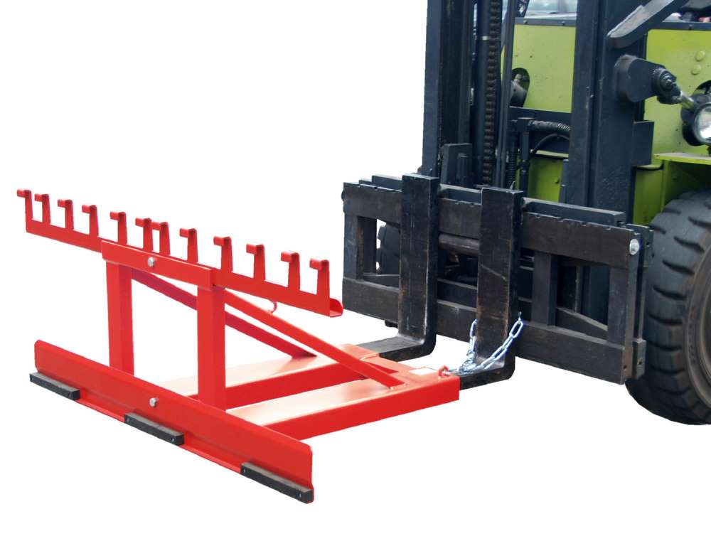 Produktbild Bauer Mülltonnen-Heber MH-III lackiert feuerrot Breite 1595 mm bild 2