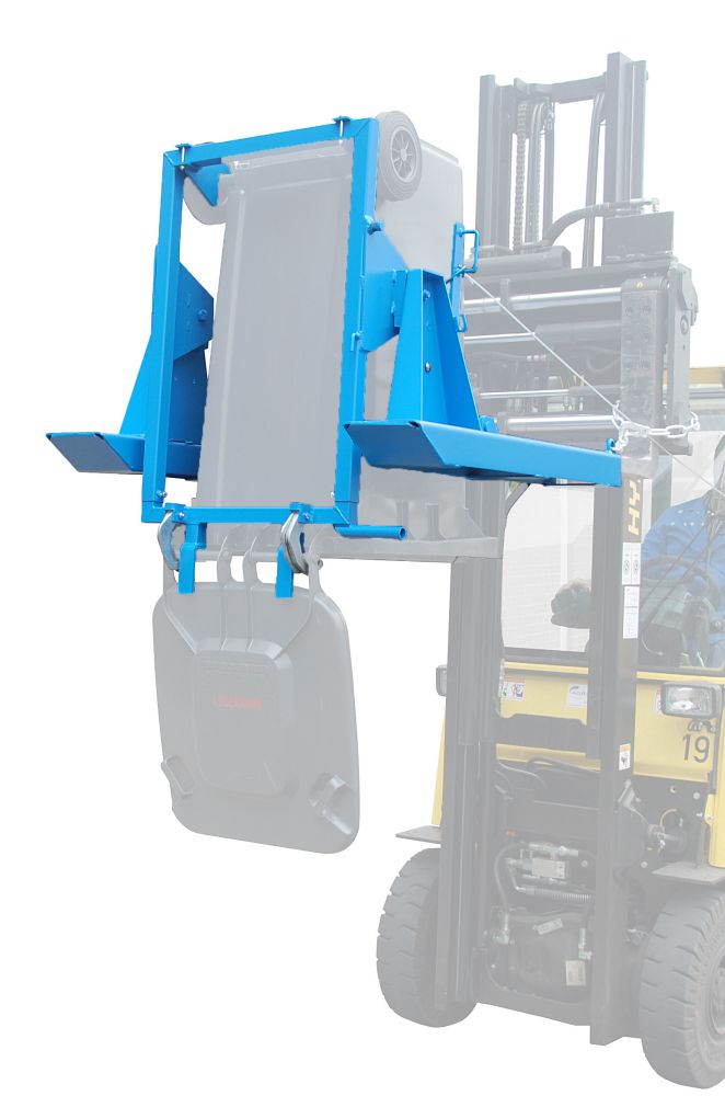 Produktbild Bauer Mülltonnen Kipper MK 240 lackiert in der Farbe Lichtblau bild 5