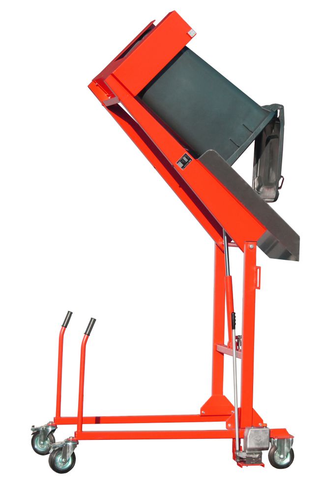 Produktbild Bauer Mülltonnen Kippstation MKS-H ackiert in der Farbe Feuerrot