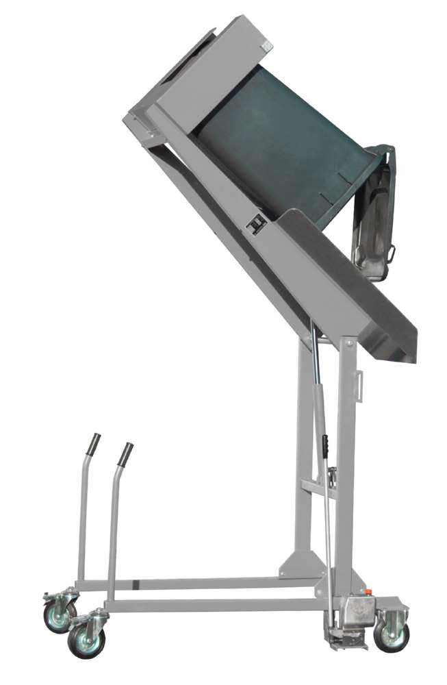 Produktbild Bauer Mülltonnen-Kippstation mit Handpumpe MKS-H lackiert mausgrau