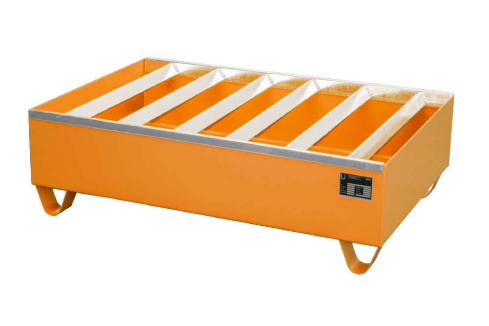 Produktbild Bauer Profilwanne PW 200 2 1200 x 360 x 800 mm lackiert gelborange